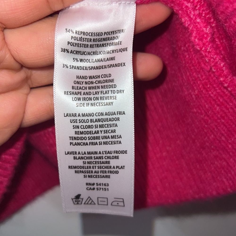 CALVIN KLEIN PINK MOCK NECK - Picture 9 of 9